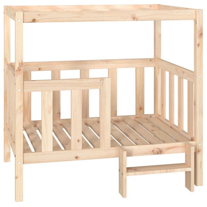 Vidaxl Cama Para Perros Madera Maciza De Pino 105,5x83,5x100 Cm_0