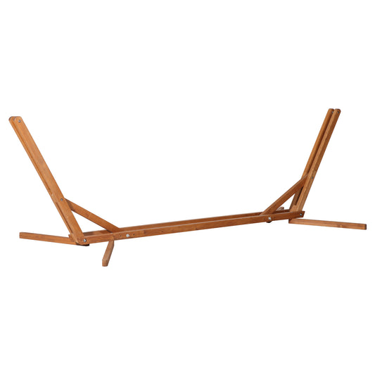 Outsunny Soporte Para Hamaca Madera Plegable Ajustable De 3 Niveles Carga 150 Kg_0