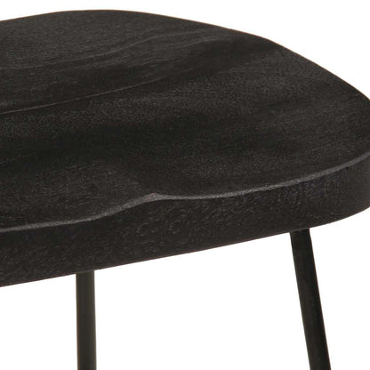 Taburetes De Barra 45x40x62 Cm Madera Maciza De Mango_3