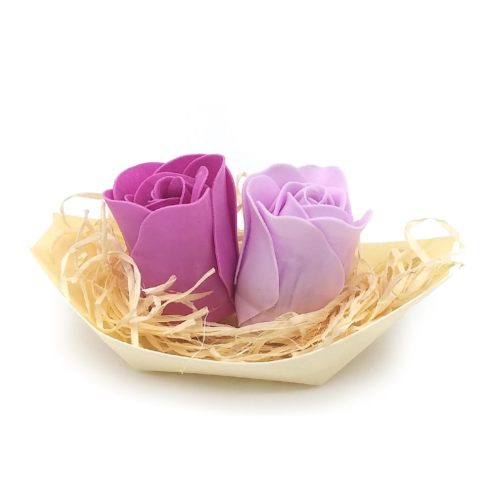 25 Barcas Con Flores Para Regalo Invitados (lavanda) - Rosas De Jabón Para Baño Aromático. Detalle Original Para Eventos_5