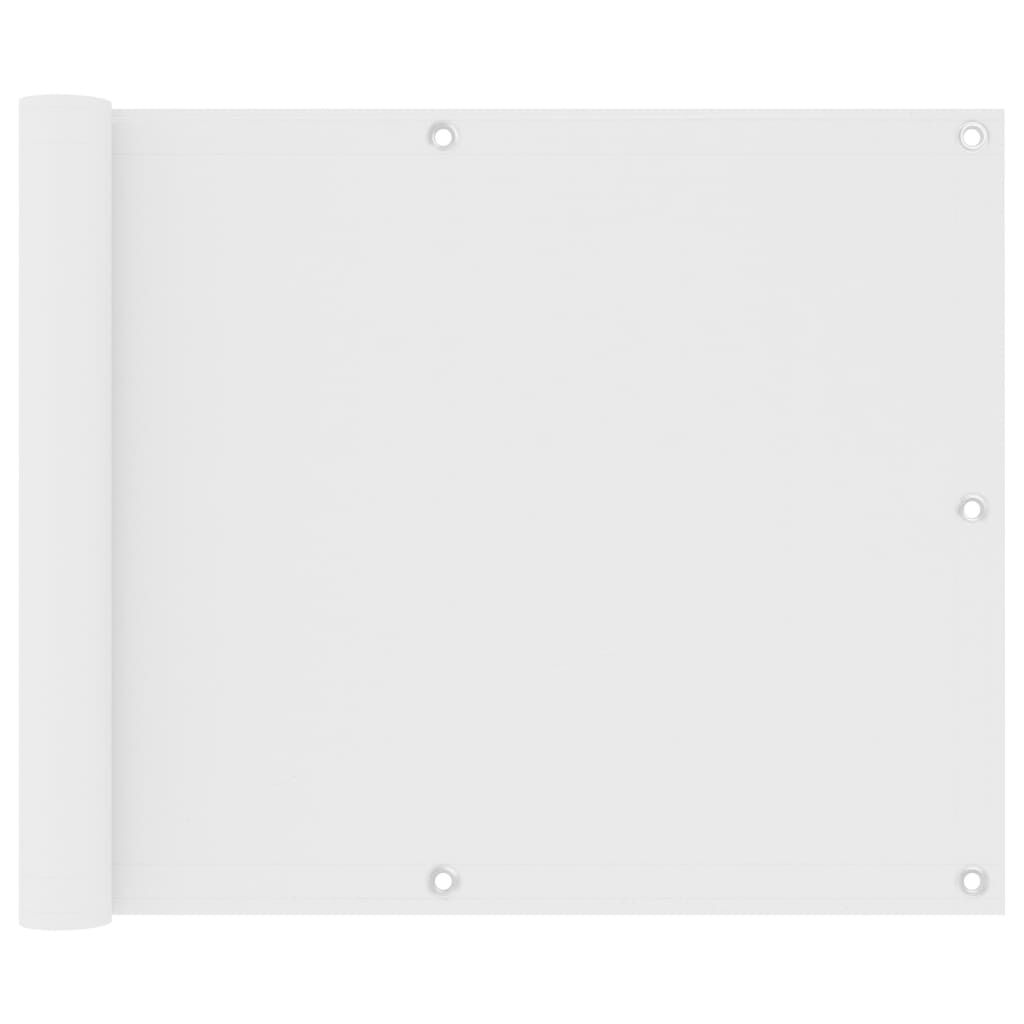 Vidaxl Toldo Para Balcón Tela Oxford Blanco 75x500 Cm_0