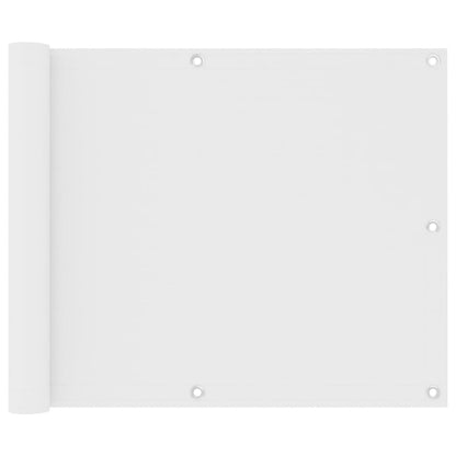 Vidaxl Toldo Para Balcón Tela Oxford Blanco 75x500 Cm_0