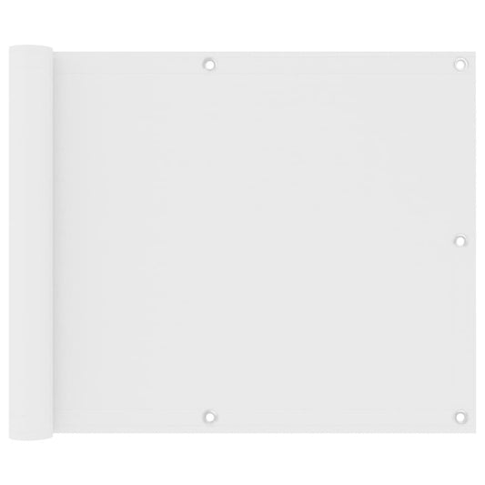 Vidaxl Toldo Para Balcón Tela Oxford Blanco 75x500 Cm_0