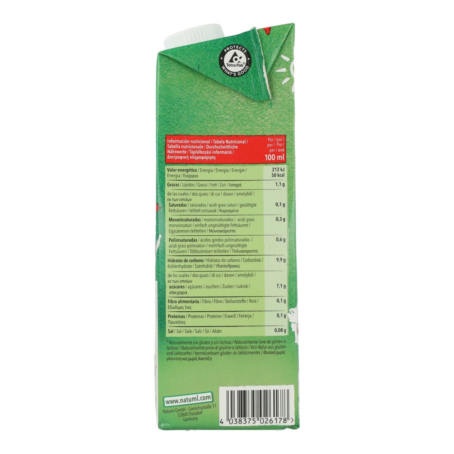 Bebida de Arroz BIO Natumi 1 L