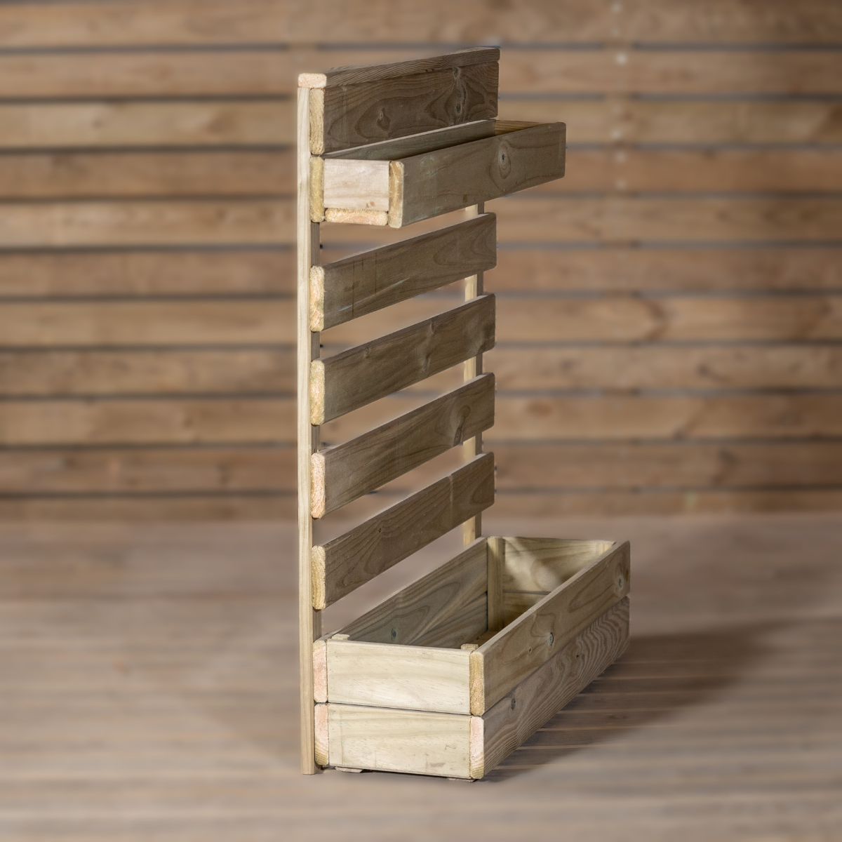 Huerto Vertical Zenira De Madera Tratada Vidahuerto 120x80x13 Cm._1