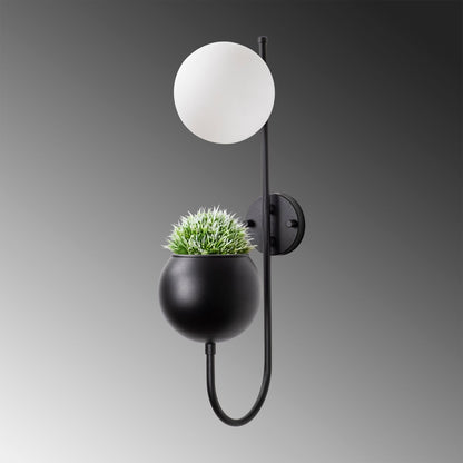 Aplique De Pared, Metal , Negro, 15x23x61, Casquillo E14 Max 40 W_2