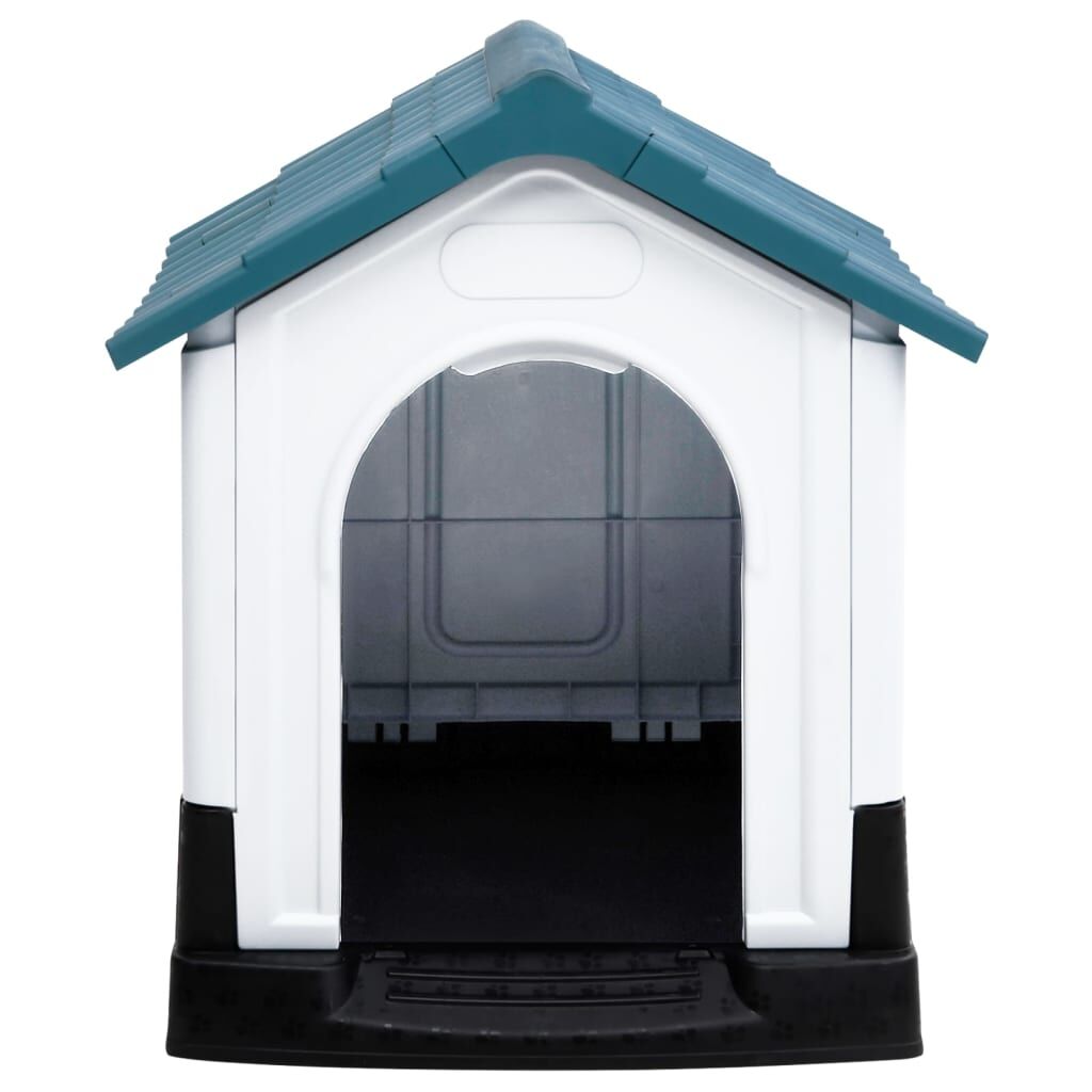Vidaxl Caseta Para Perros Polipropileno Azul 57x68x66 Cm_1