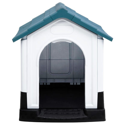 Vidaxl Caseta Para Perros Polipropileno Azul 57x68x66 Cm_1