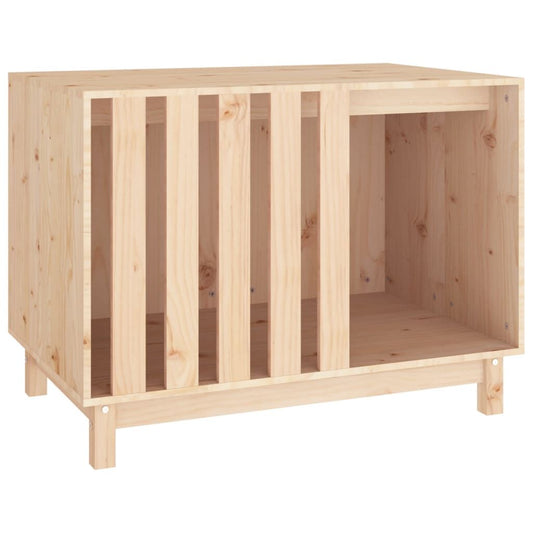 Vidaxl Caseta Para Perros Madera Maciza De Pino 90x60x67 Cm_0