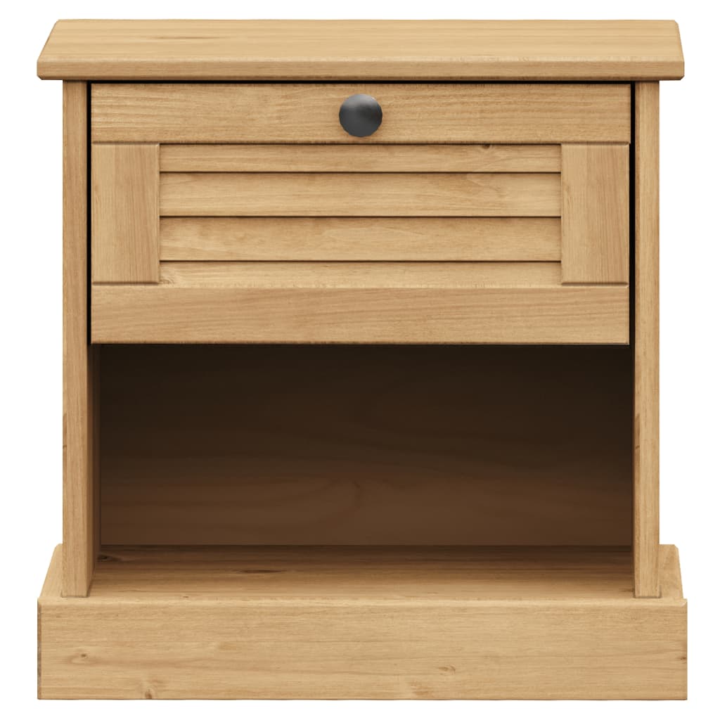 Mesita De Noche Vigo Madera Maciza De Pino 42x35x42 Cm_3