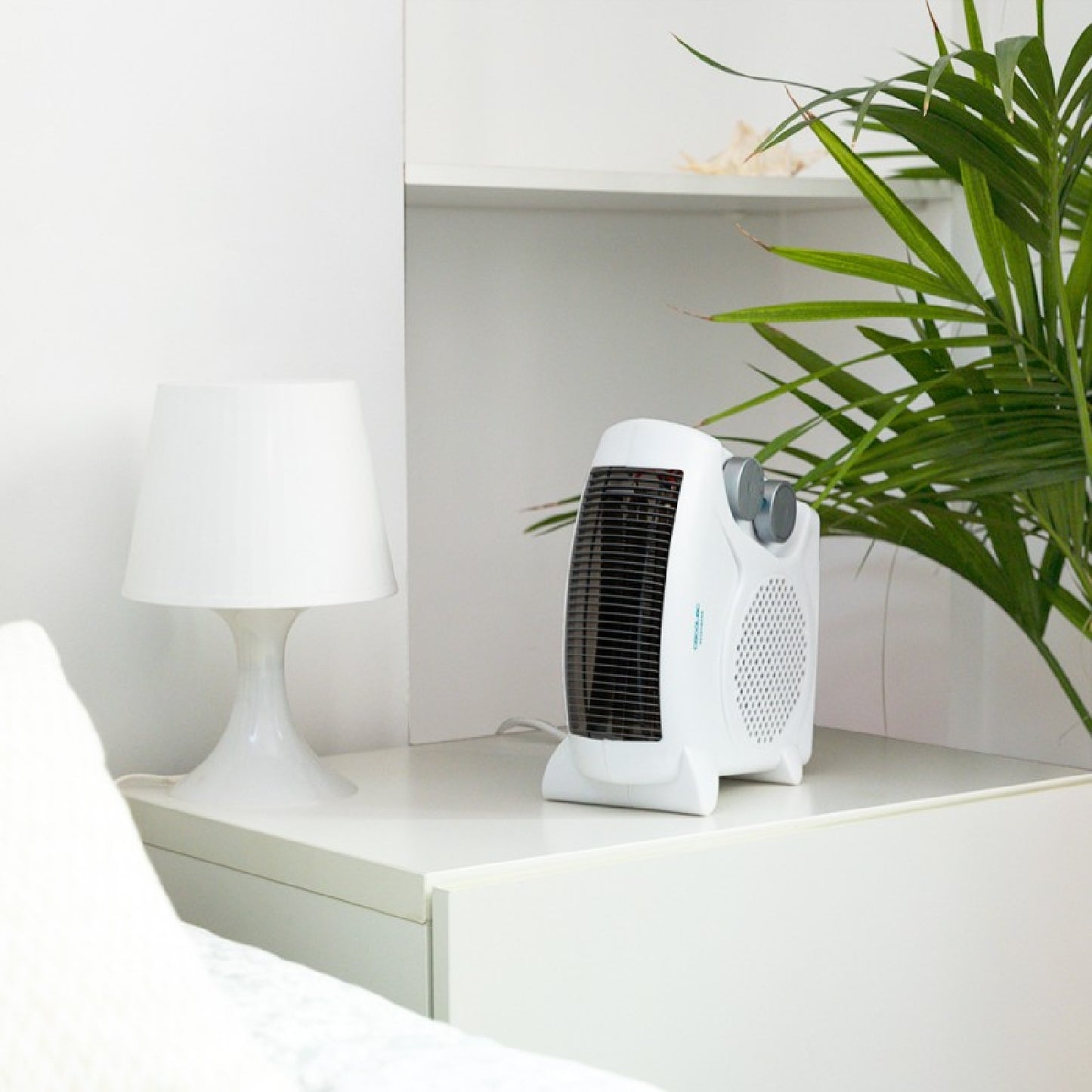 Cecotec Calefactor Eléctrico De Baño Bajo Consumo Ready Warm 9820 Force Dual. Termoventilador 2000 W Termostato Regulabl_1