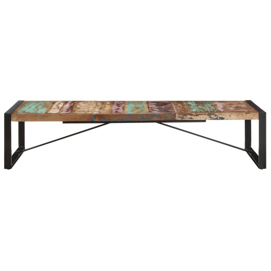 Mesa De Centro De Madera Maciza Reciclada 180x90x40 Cm_0