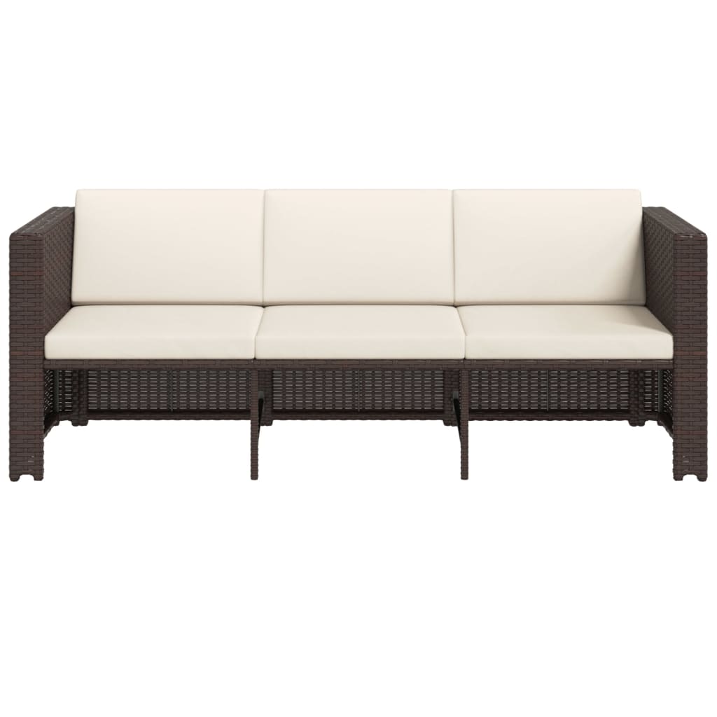 Vidaxl Set Muebles De Jardín 4 Piezas Y Cojines Ratán Sintético Marrón_5