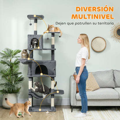 Pawhut Árbol Rascador Para Gatos_3