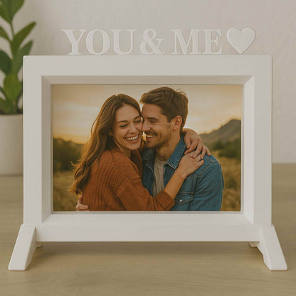 Wellhome - Marco You & Me Blanco 20,5x13,5 Cm Para Fotos 10x15 Cm_2