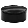 Tapa Tubo Estufa Negro Vitrificada 120 Mm.