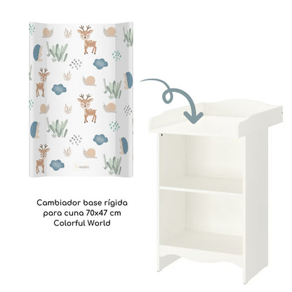 Colorful World Cambiador Base Rígida Para Cuna 70x47 Cm