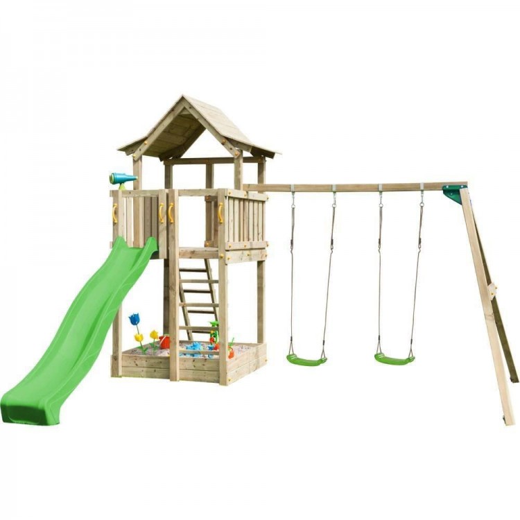 Parque Infantil Masgames Pagoda L Con Columpio Individual._0