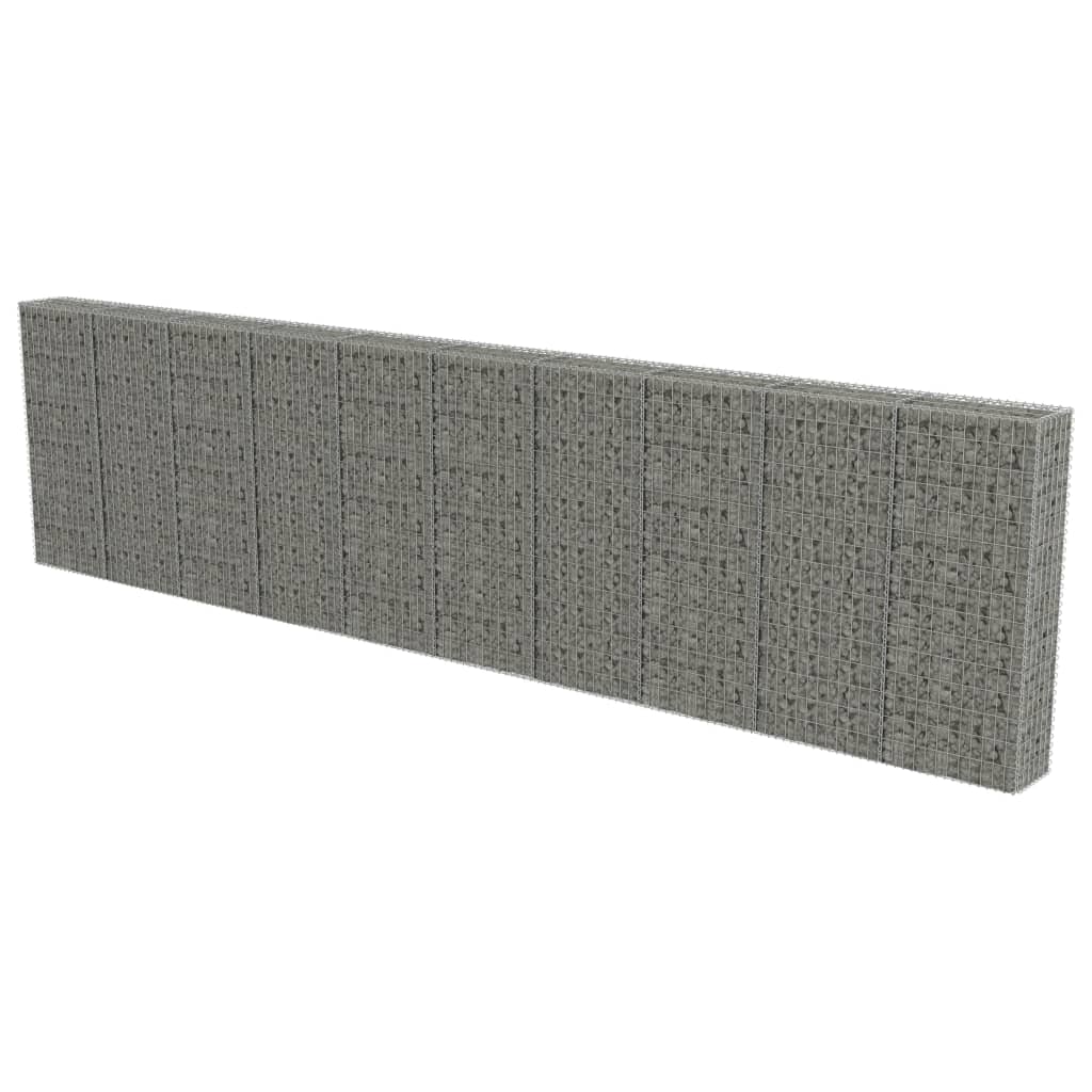 Muro De Gaviones Con Cubiertas Acero Galvanizado 600x30x150 Cm / Vetonek_1