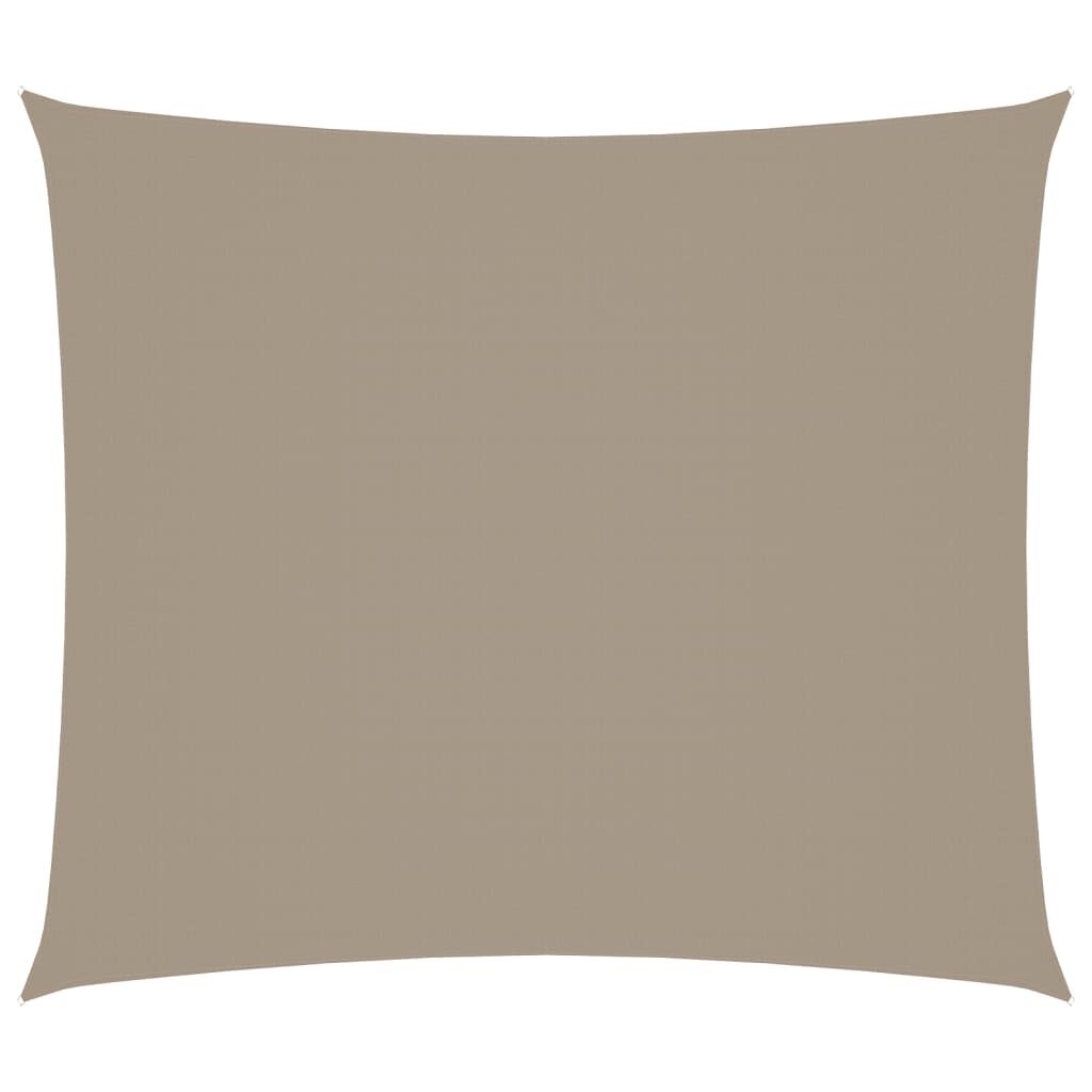 Vidaxl Toldo De Vela Rectangular Tela Oxford Gris Taupe 2,5x3 M_0