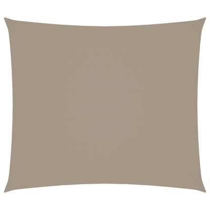 Vidaxl Toldo De Vela Rectangular Tela Oxford Gris Taupe 2,5x3 M_0