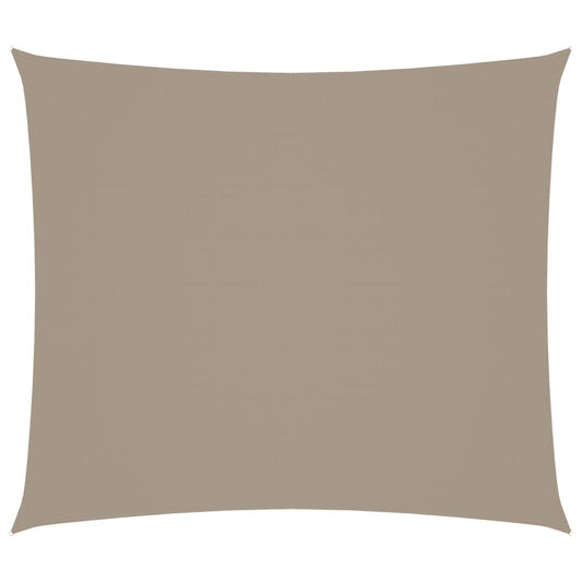 Vidaxl Toldo De Vela Rectangular Tela Oxford Gris Taupe 2,5x3 M_0