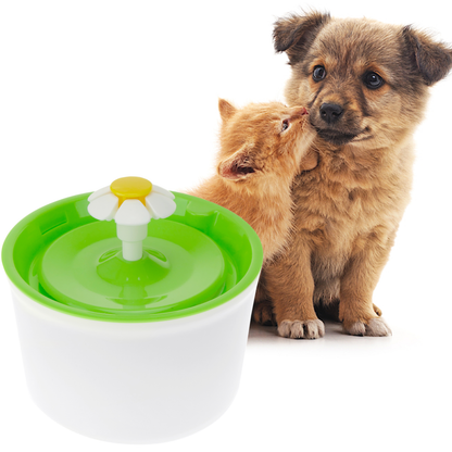 Bebedero Para Perros Y Gatos 2.5l Verde. Fuente Eléctrica Con Dispensador De Agua Filtrada Para Mascotas_2