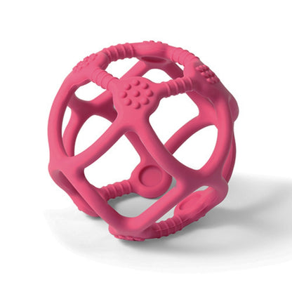 Mordedor De Silicona Pelota Ergonomica Fuscia_0