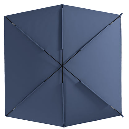 Outsunny Toldo Para Coche Con Altura Ajustable 290x278x230-260 Cm Azul Oscuro_4
