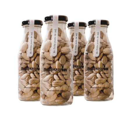 Pack Almendra No Frita Sin Piel Y Sal Eco (4 Botellas 150g)._0