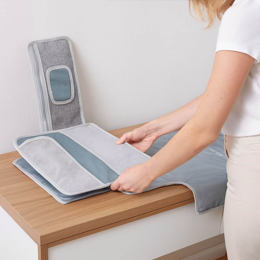 Bathby | Cambiador Portátil Y Plegable Para Bebé, Color Gris_4