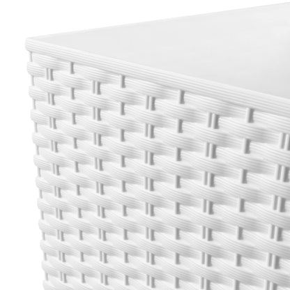 Maceta Rato De 35 Litros Con Inserto 28,7 X 28,7 X 55 Cm En Color Blanco_2