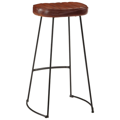 Taburetes De Bar Gavin 2 Uds Marrón Oscuro 44x37,5x78 Cm_4