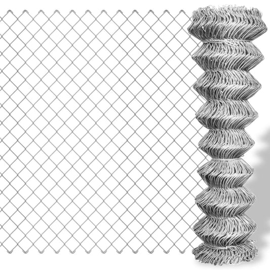 Valla De Alambre Acero Galvanizado Plateado 15x1 M / Vetonek_0
