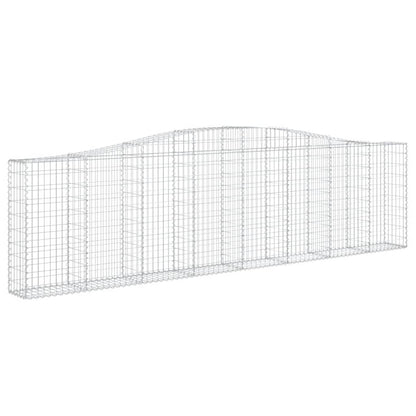 Cestas De Gaviones 6 Uds Forma De Arco Hierro 400x30x100/120 Cm_2
