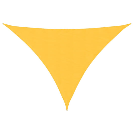 Toldo De Vela Triangular Tela Oxford Amarillo 4x5x6,4 M_0