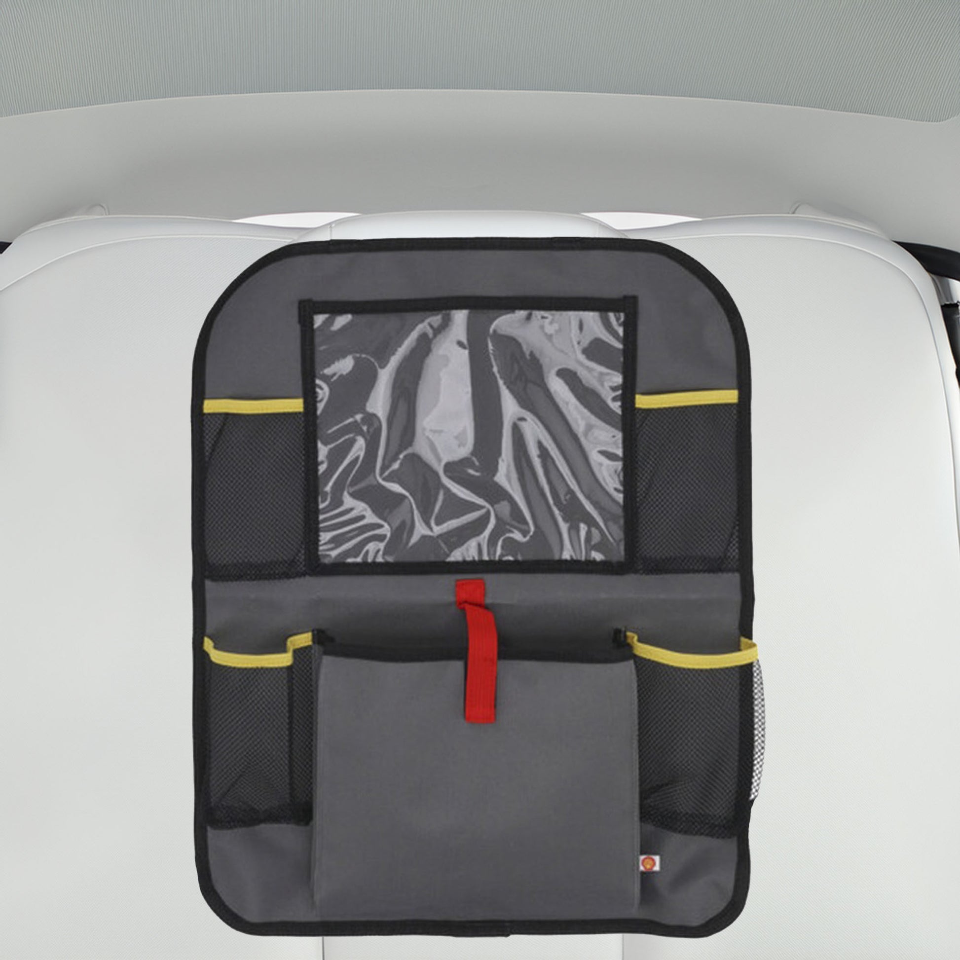 Well Home Bolsa De Almacenamiento Shell Para Respaldo De Silla De Coche Gris Y Amarillo_2
