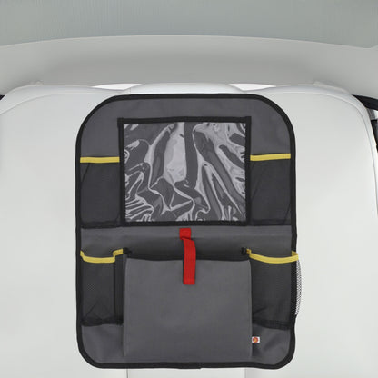Well Home Bolsa De Almacenamiento Shell Para Respaldo De Silla De Coche Gris Y Amarillo_2
