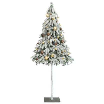 Vidaxl Árbol De Navidad Artificial Con 300 Led Bolas Y Nieve 210 Cm_3