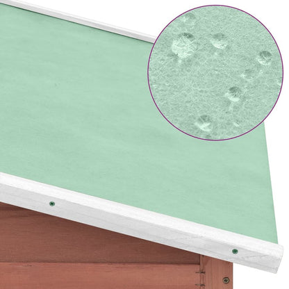 Vidaxl Gallinero Con Ponedero Madera Maciza Abeto Color Moca Y Blanco_4