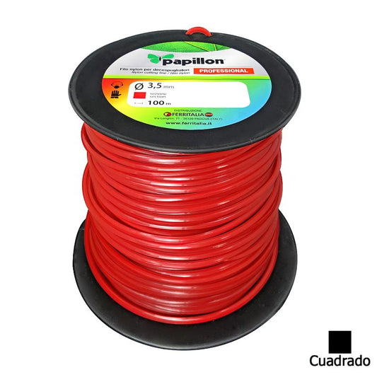 Hilo Nylon Cuadrado Profesional  Ø 3,5mm (bobina 100 Metros)_0