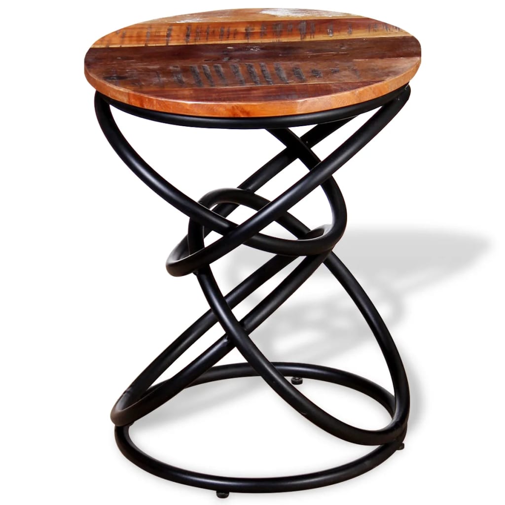Mesa Auxiliar De Madera Maciza Reciclada_4