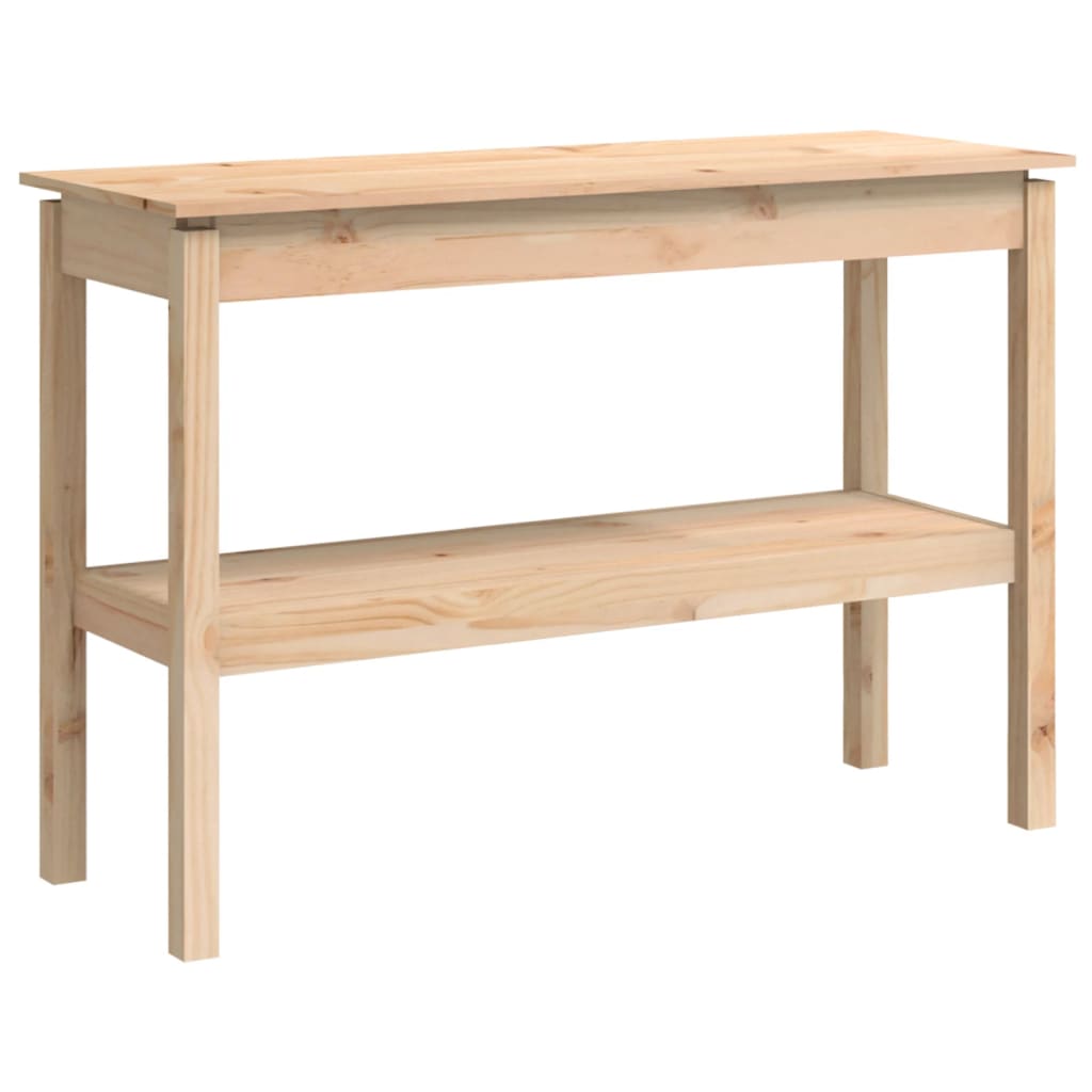 Mesa Consola Madera Maciza De Pino 110x40x75 Cm_0