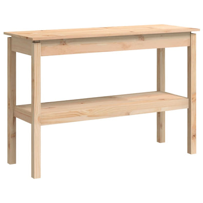 Mesa Consola Madera Maciza De Pino 110x40x75 Cm_0