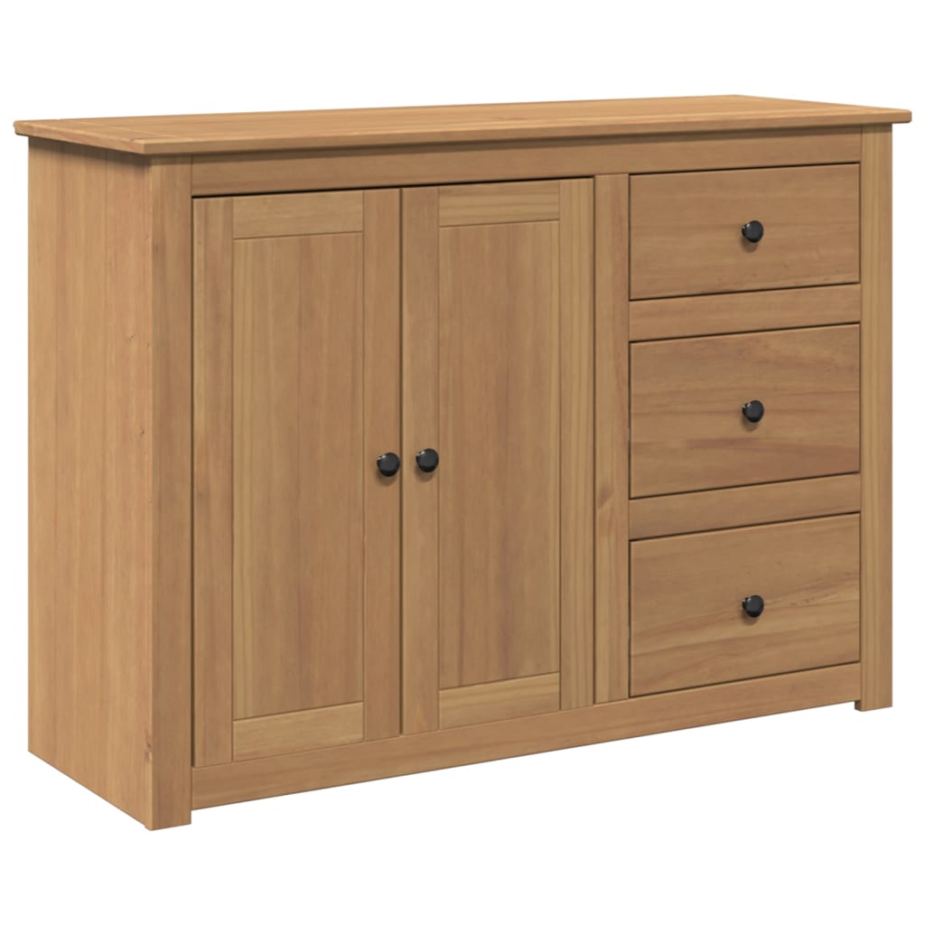 Aparador Con Cajones Panama Madera Maciza Pino 112x40x80 Cm / Vetonek_1