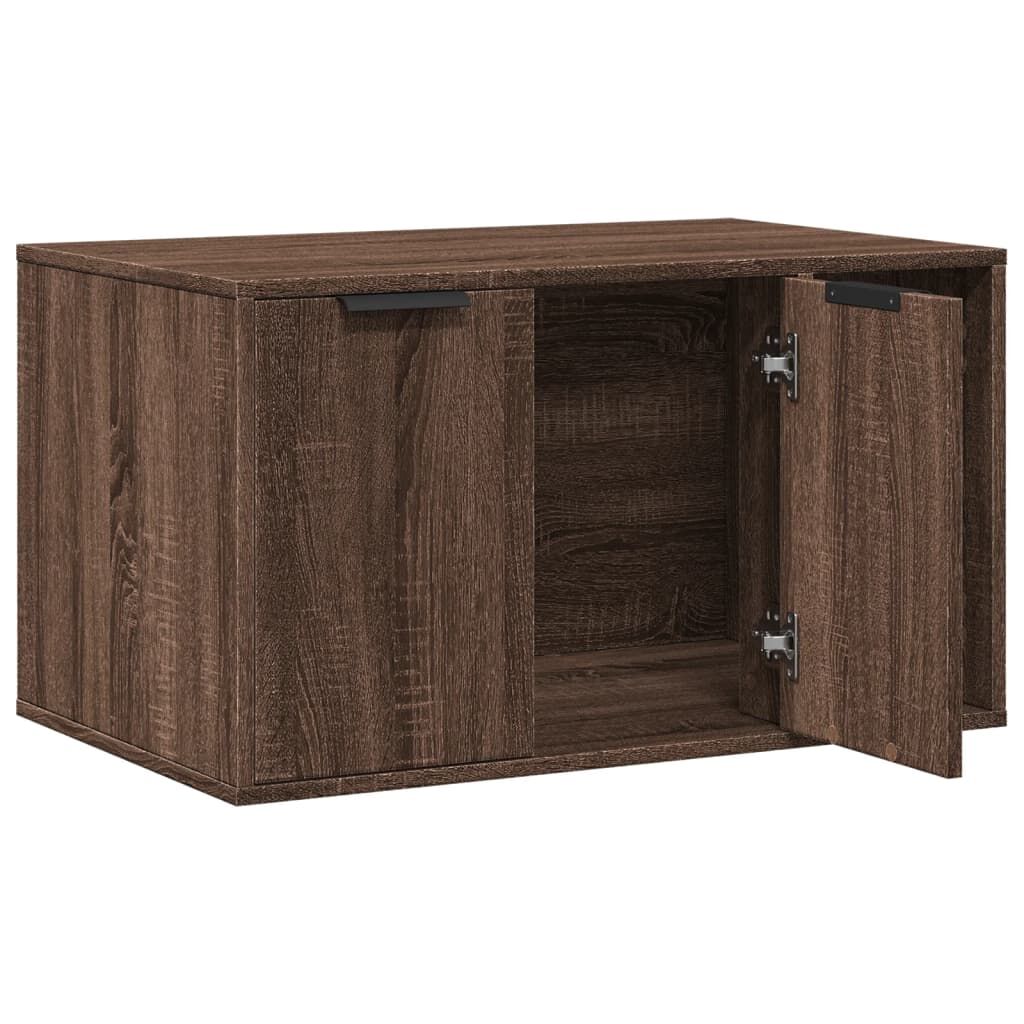 Vidaxl Mueble Arenero Para Gatos Madera Ingeniería Marrón 80x50x45 Cm_3