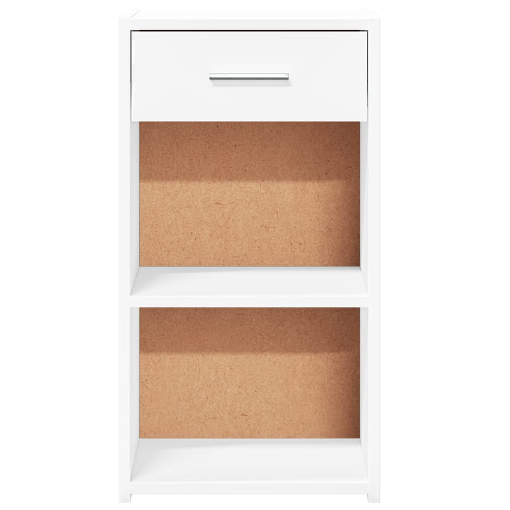 Mesita De Noche Madera De Ingeniería Blanco 35x34x65 Cm_3