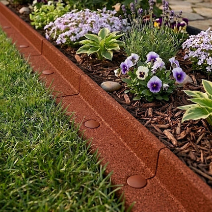 Bordura Flexible Para Jardín 36m Con Mazo – Terracota_3