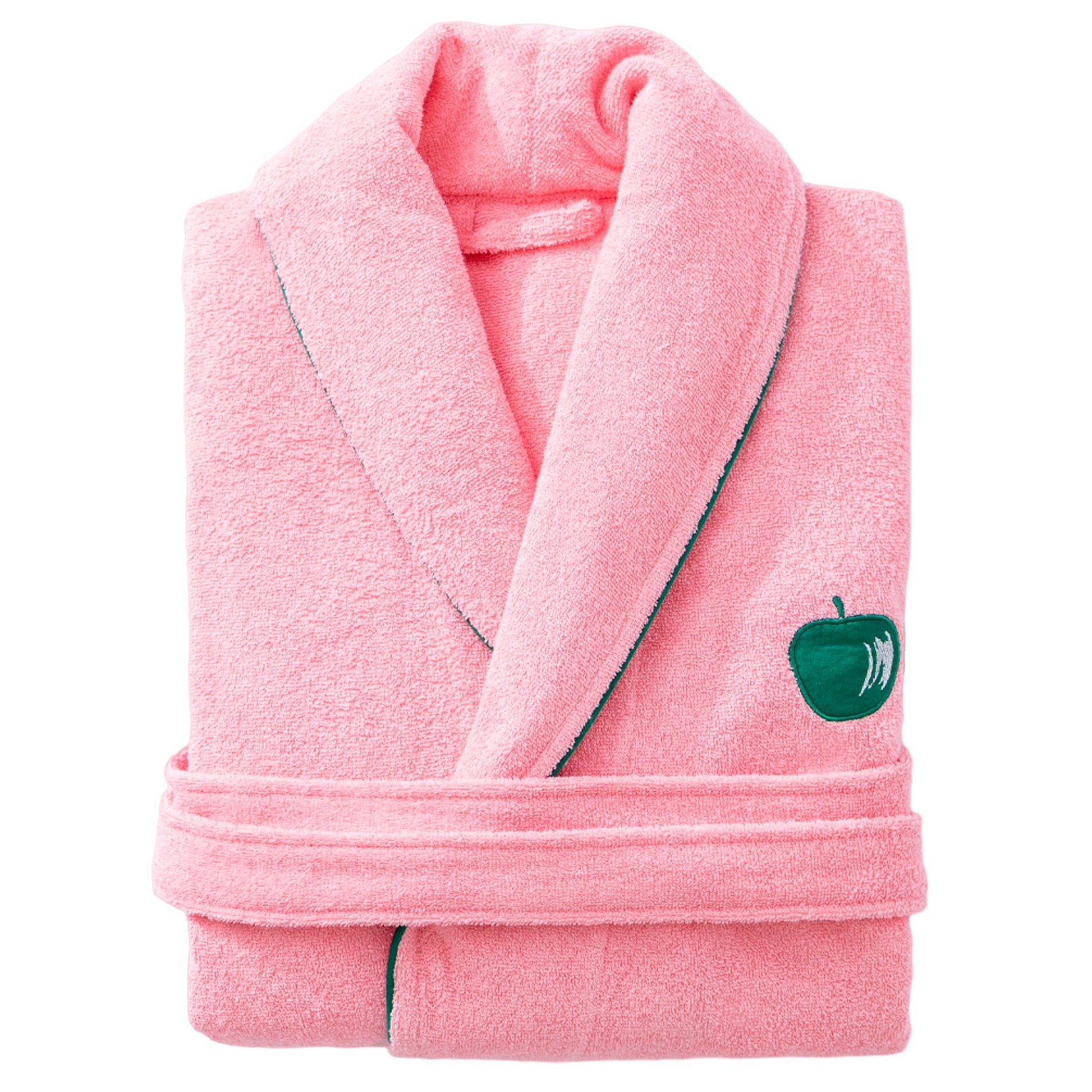 Albornoz M/l 380gsm 100%algodon Rosa Con Manzana Verde Benetton Fruits Be_0