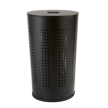 Cesta De Ropa Glass 45l Metal Negro_0